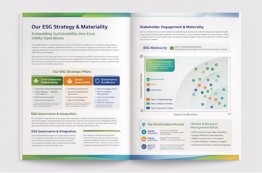 ESG Report Design Graphic Layout