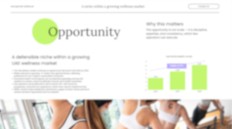 Investment Proposal Development UAE Accurate ME