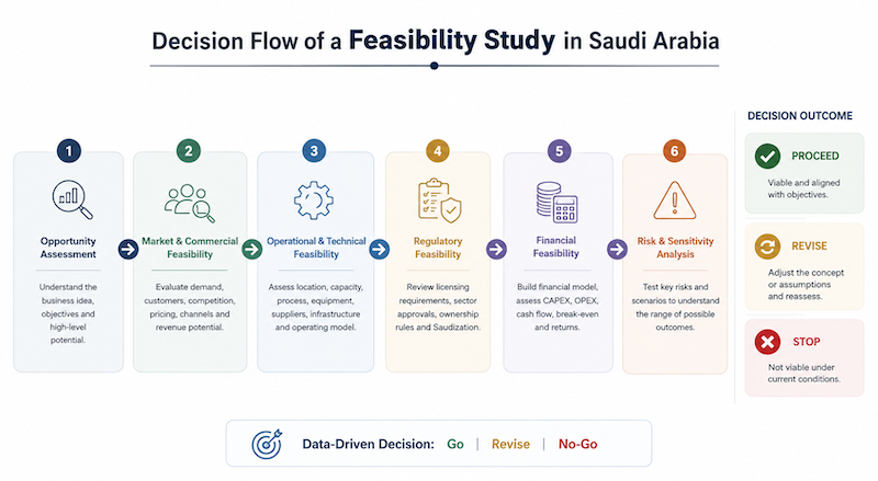 Feasibility study workflow KSA